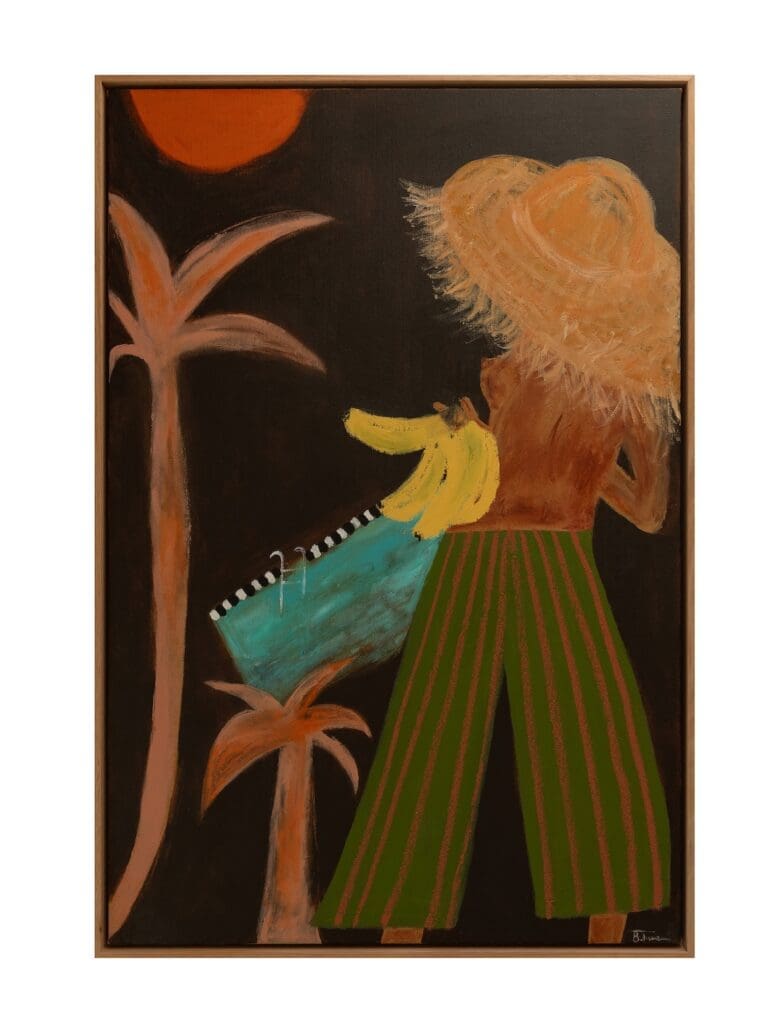 Palm trees and summer vibes art by Britney Turner
