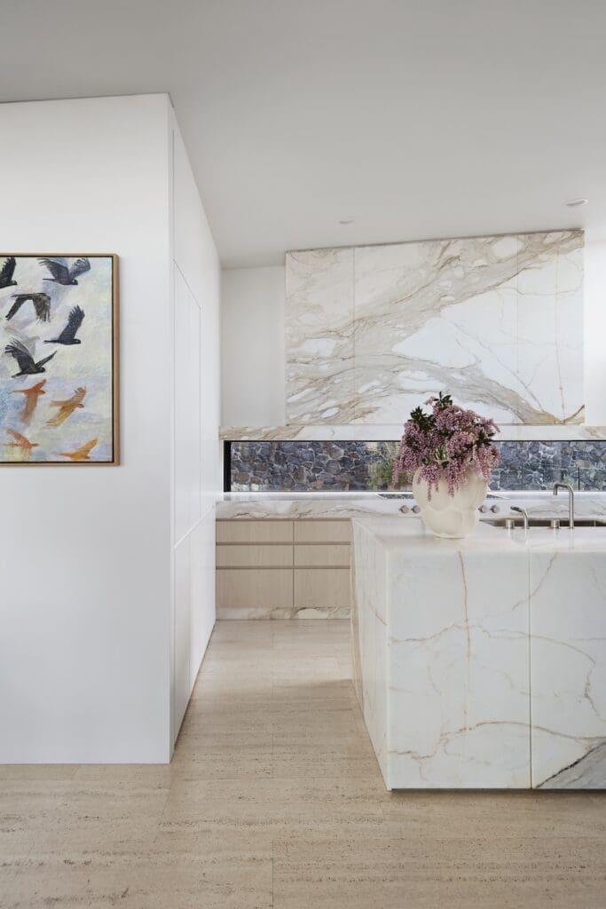 Callacatta Oro marble kitchen