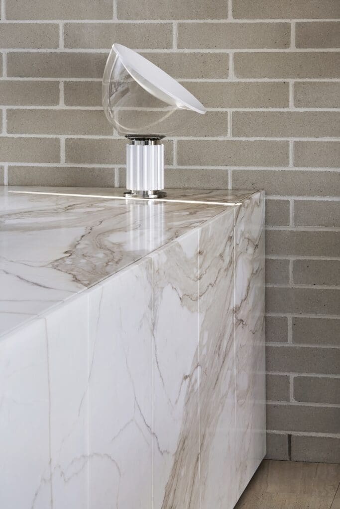 Calacatta Oro marble benchtop in Meller House