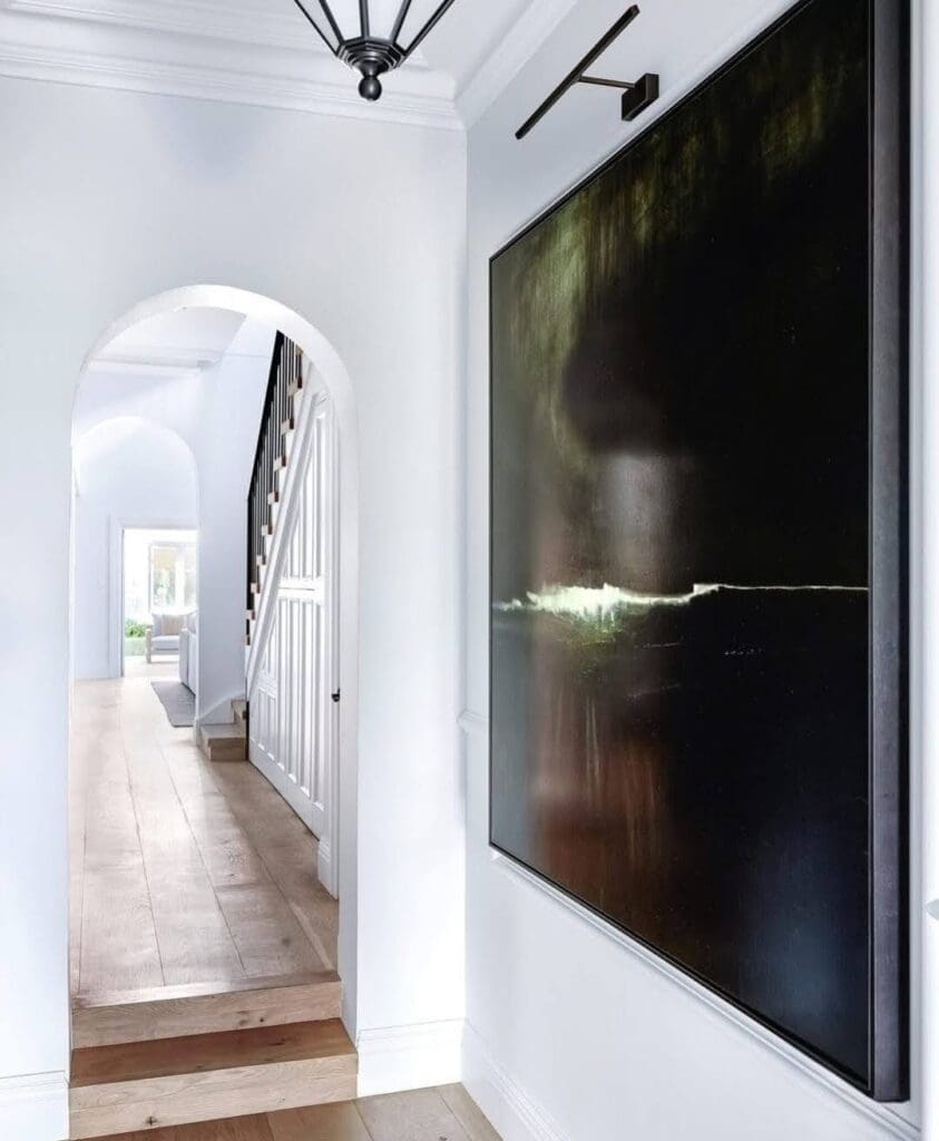 Heritage hallway into modern extension
