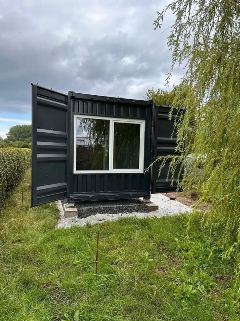 Tiny house made from shipping container