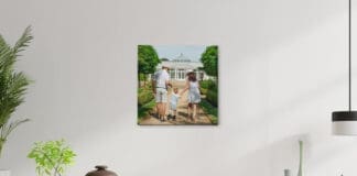 Custom photo canvas print