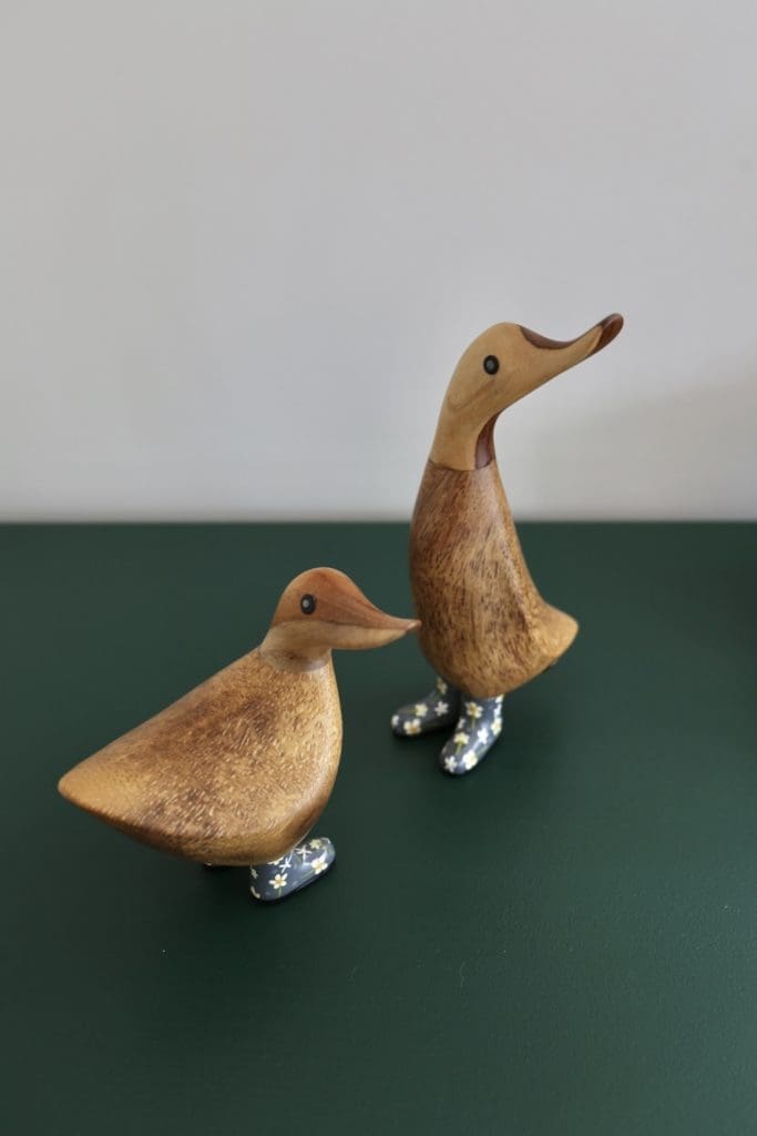 Timber duck ornaments