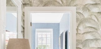 A layered, soulful sanctuary which embraces pattern and colour Wallpaper in entryway to home Patterned Sanctuary by The Stylesmiths