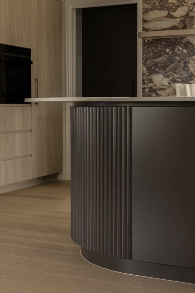 Details of kitchen island bench at Deakin Home