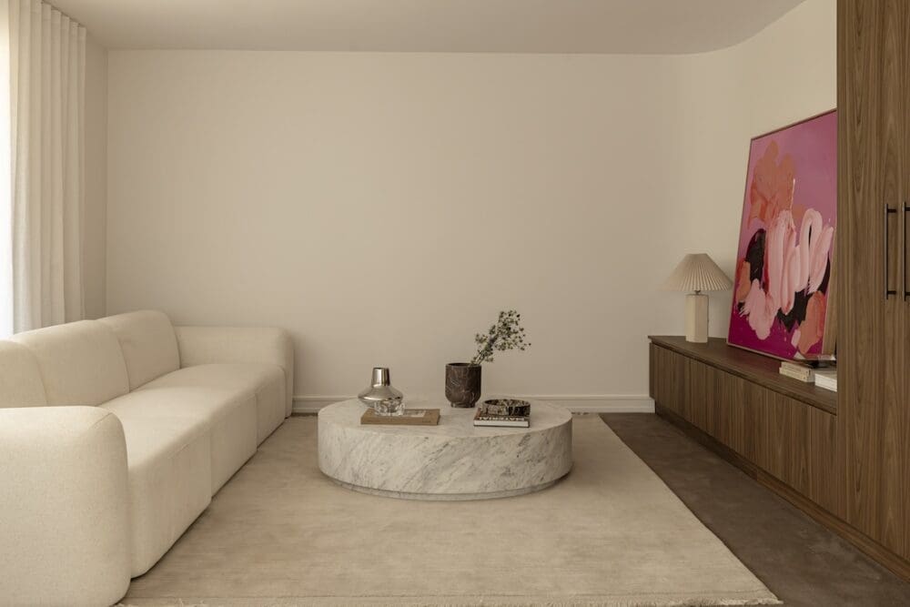 Living room in Deakin Home