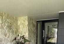 DIY stone wall makeover by Bec Riley from Rileygoodadventures - stone wall complete